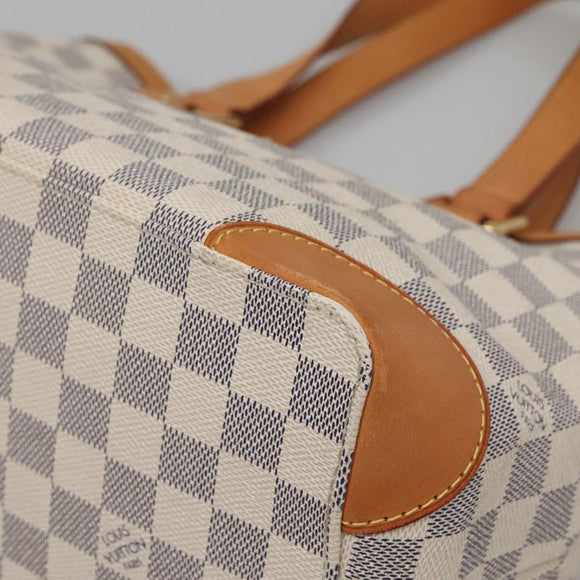 LOUIS VUITTON Damier Azur Hampstead PM Tote Bag N51207 LV Auth 138210