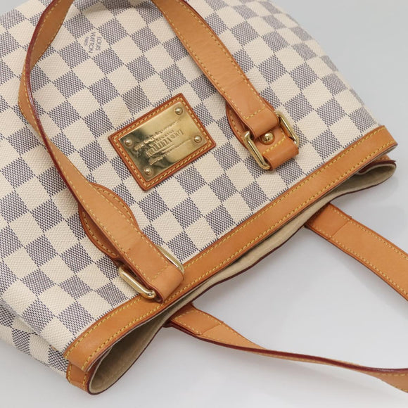 LOUIS VUITTON Damier Azur Hampstead PM Tote Bag N51207 LV Auth 138210