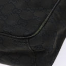 GUCCI GG Canvas Shoulder Bag Black Silver 03136 Auth 138213-10