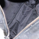 GUCCI GG Canvas Shoulder Bag Black Silver 03136 Auth 138213-18