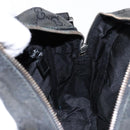 GUCCI GG Canvas Shoulder Bag Black Silver 03136 Auth 138213-19