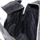 GUCCI GG Canvas Shoulder Bag Black Silver 03136 Auth 138213-20