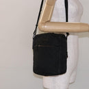 GUCCI GG Canvas Shoulder Bag Black Silver 03136 Auth 138213-24