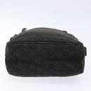 GUCCI GG Canvas Shoulder Bag Black Silver 03136 Auth 138213-9