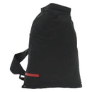 PRADA Sports Backpack Nylon Black Silver Auth 138214-1