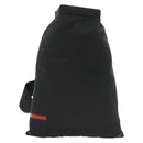 PRADA Sports Backpack Nylon Black Silver Auth 138214-13