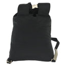 PRADA Sports Backpack Nylon Black Silver Auth 138214-2