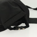 PRADA Sports Backpack Nylon Black Silver Auth 138214-6