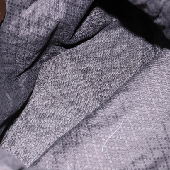 GUCCI Bamboo Shoulder Bag Nylon 2way Brown Silver 001 1553 1577 Auth 138216