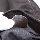 GUCCI Bamboo Shoulder Bag Nylon 2way Brown Silver 001 1553 1577 Auth 138216-12