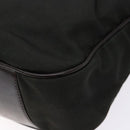 GUCCI Bamboo Shoulder Bag Nylon Khaki Silver 001 1638 Auth 138217-10