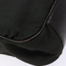 GUCCI Bamboo Shoulder Bag Nylon Khaki Silver 001 1638 Auth 138217-11