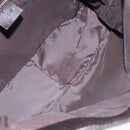 GUCCI Bamboo Shoulder Bag Nylon Khaki Silver 001 1638 Auth 138217-15