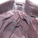 GUCCI Bamboo Shoulder Bag Nylon Khaki Silver 001 1638 Auth 138217-17