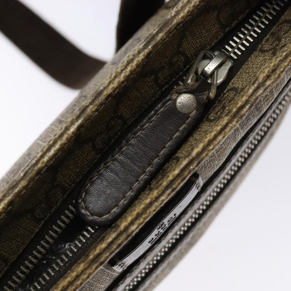 GUCCI GG Supreme Shoulder Bag PVC Beige Gold 295257 Auth 138218