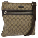 GUCCI GG Supreme Shoulder Bag PVC Beige Gold 295257 Auth 138218-1