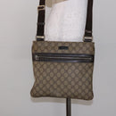 GUCCI GG Supreme Shoulder Bag PVC Beige Gold 295257 Auth 138218-26