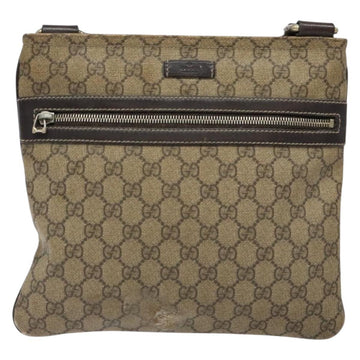 GUCCI GG Supreme Shoulder Bag PVC Beige Gold 295257 Auth 138218 - 0