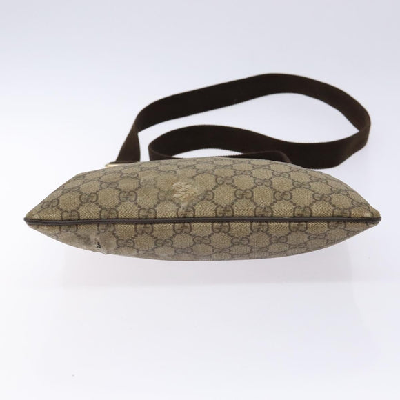 GUCCI GG Supreme Shoulder Bag PVC Beige Gold 295257 Auth 138218