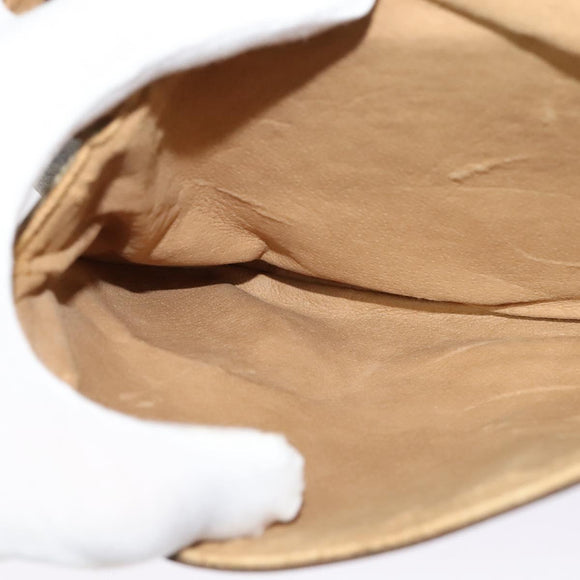 GUCCI GG Supreme Web Sherry Line Bag PVC Beige Gold 14 02 051 Auth 138219