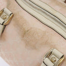 GUCCI GG Canvas Abbey Hand Bag Pink Gold 153026 Auth 138220-17