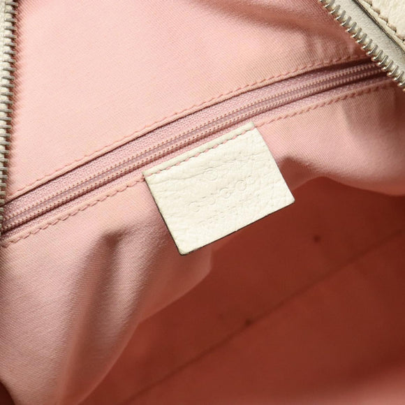 GUCCI GG Canvas Abbey Hand Bag Pink Gold 153026 Auth 138220