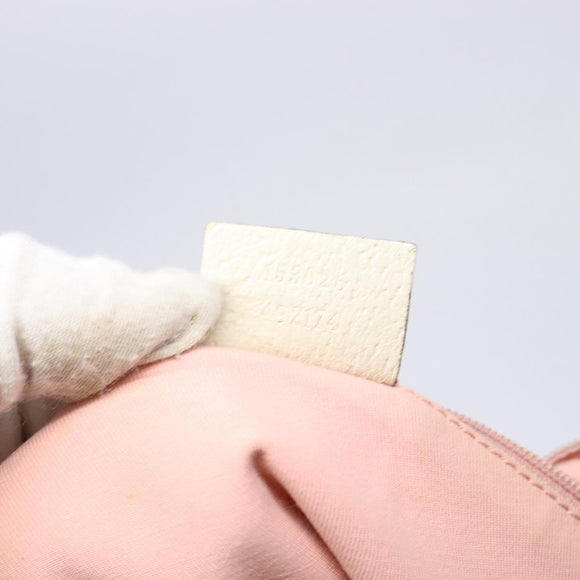 GUCCI GG Canvas Abbey Hand Bag Pink Gold 153026 Auth 138220