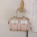 GUCCI GG Canvas Abbey Hand Bag Pink Gold 153026 Auth 138220-25