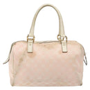 GUCCI GG Canvas Abbey Hand Bag Pink Gold 153026 Auth 138220-3