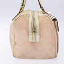 GUCCI GG Canvas Abbey Hand Bag Pink Gold 153026 Auth 138220-5