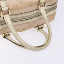 GUCCI GG Canvas Abbey Hand Bag Pink Gold 153026 Auth 138220-7