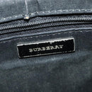 BURBERRY Nova Check Shoulder Bag Canvas Beige Silver Auth 138221-16