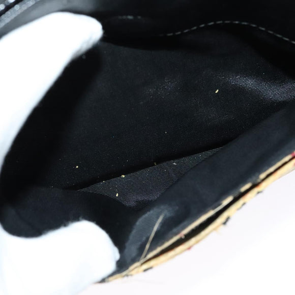 BURBERRY Nova Check Shoulder Bag Canvas Beige Silver Auth 138221