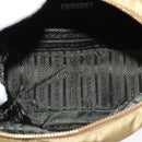 PRADA Shoulder Bag Nylon Beige Gold Auth 138224-11
