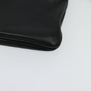 PRADA Shoulder Bag Leather Black Silver Auth 138225-14