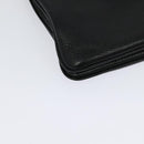 PRADA Shoulder Bag Leather Black Silver Auth 138225-15