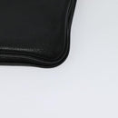 PRADA Shoulder Bag Leather Black Silver Auth 138225-16