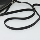 PRADA Shoulder Bag Leather Black Silver Auth 138225-7