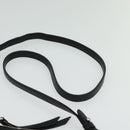 PRADA Shoulder Bag Leather Black Silver Auth 138225-8