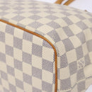 LOUIS VUITTON Damier Azur Saleya PM Tote Bag N51186 LV Auth 138231-10