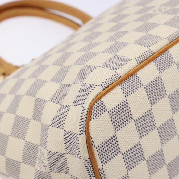 LOUIS VUITTON Damier Azur Saleya PM Tote Bag N51186 LV Auth 138231