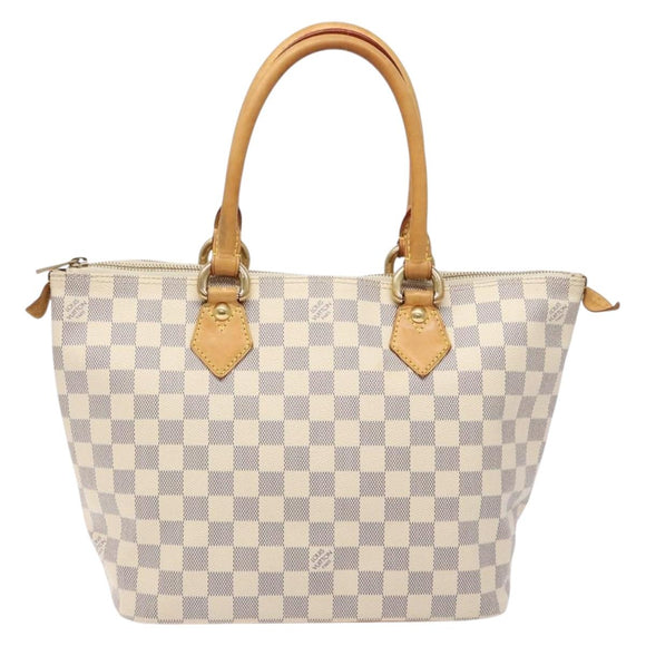 LOUIS VUITTON Damier Azur Saleya PM Tote Bag N51186 LV Auth 138231