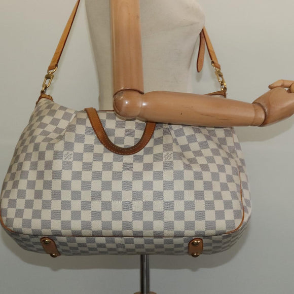 LOUIS VUITTON Damier Azur Syracuse GM Shoulder Bag N41111 LV Auth 138234