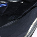 BURBERRY Nova Check Blue Label Shoulder Bag Nylon Beige Silver Auth 138246-16