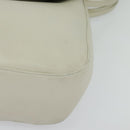 BALLY Shoulder Bag Leather White Gold Auth 138249-15