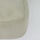 BALLY Shoulder Bag Leather White Gold Auth 138249-17