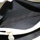 BALLY Shoulder Bag Leather White Gold Auth 138249-21