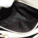 BALLY Shoulder Bag Leather White Gold Auth 138249-22