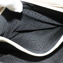 BALLY Shoulder Bag Leather White Gold Auth 138249-11