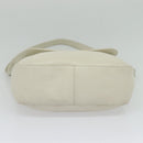 BALLY Shoulder Bag Leather White Gold Auth 138249-5